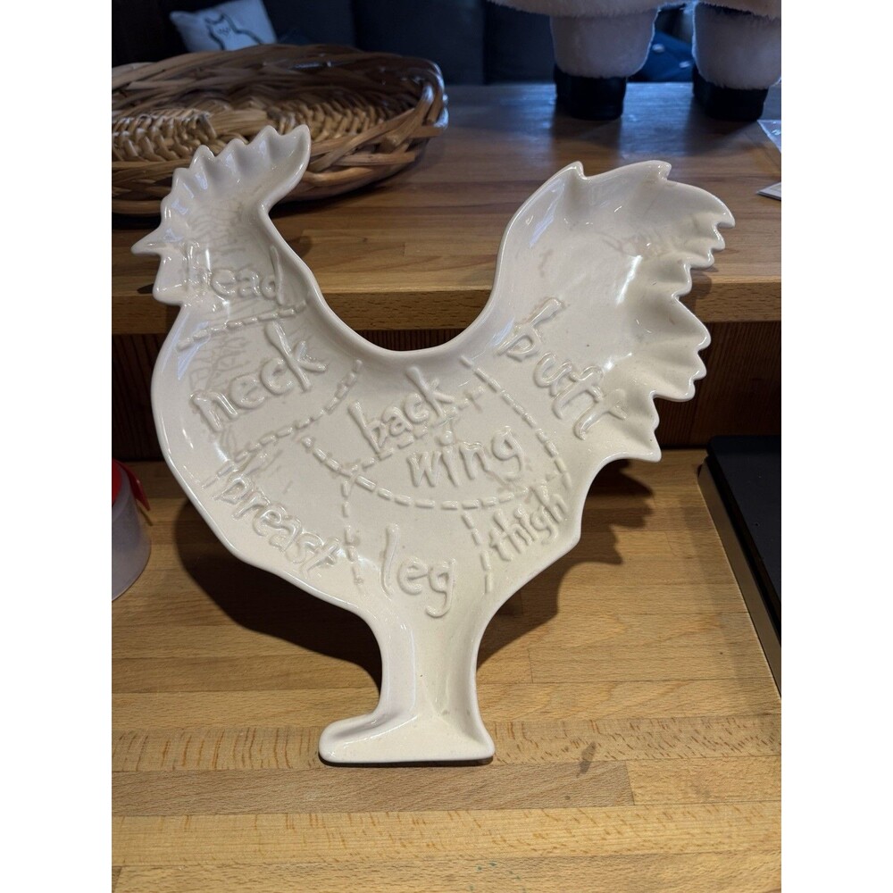 Farm Style, Scandinavian Three Dimension Chicken Platter From TableTops Gallery
